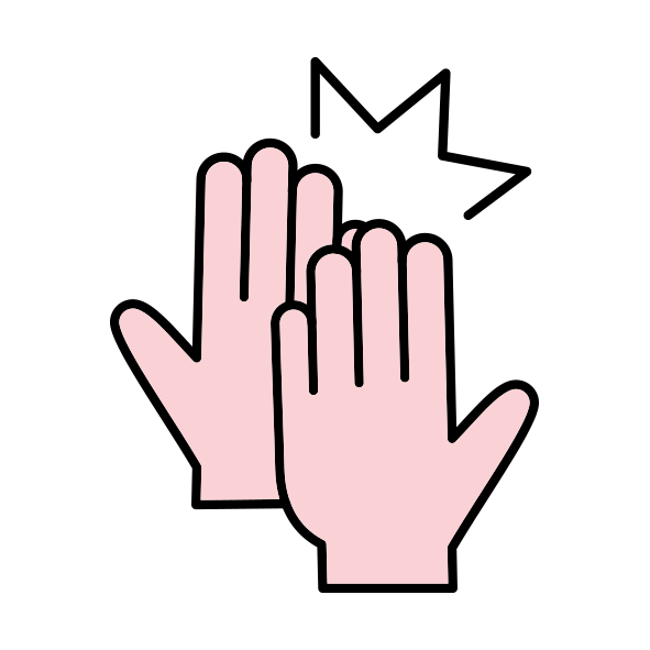 Support erhalten Unterstützung auf dem Weg